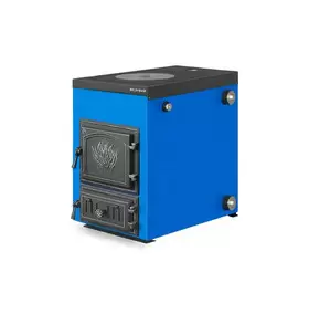 Твердотопливный котел Везувий Эльбрус-18 с плитой