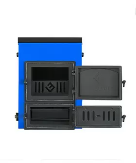 Твердотопливный котел Везувий Эльбрус-18 с плитой