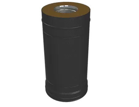 Сэндвич-труба К L-500 Grill'D, AISI 430 0,8мм/ОС 0,5мм (D150/300), черный