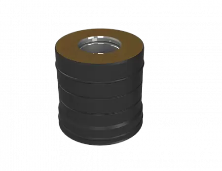 Сэндвич-труба К L-250 Grill'D, AISI 430 0,8мм/ОС 0,5мм (D130/250), черный (порошковая краска)