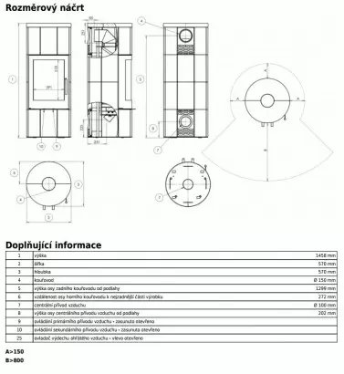 Печь-камин Porto