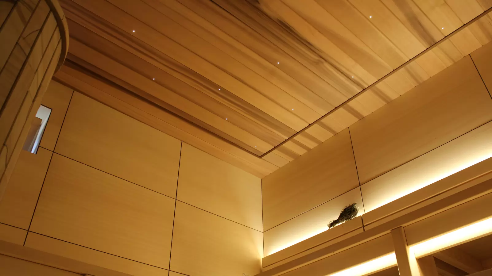 Парная в панелях из абаша