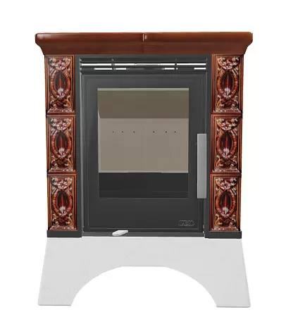Печь ABX Helvetia KPI белый цоколь, ТО 6.9кВт