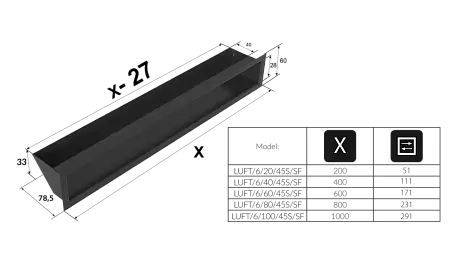 Люфт графитовая 6x80