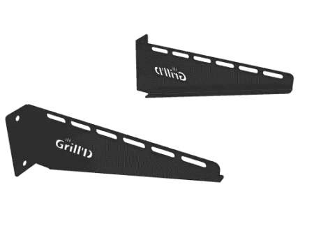 Кронштейн настенный Grill'D ЧС 2мм L-400 черный (порошковая краска)