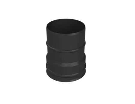 Труба L-150 Grill'D EU, AISI 304 0,8мм (D115), черный (термостойкая краска)