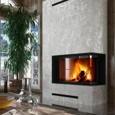 Каминная топка Romotop IMPRESSION R/L 2G L 83.60.34.21 (черный шамот)