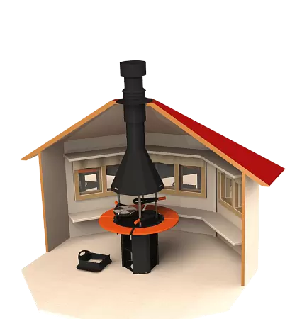 Комплект проходной узел Grill'D для Grill-center 800 D360