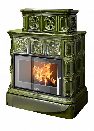 Печь ABX KARELIE Forest EXclusive, кафельный цоколь