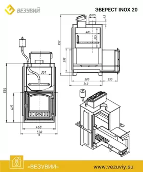 Печь для бани Эверест INOX 28 (280) под обкладку (AISI 430) Печь для бани Эверест INOX 28 (280) под обкладку (AISI 430)
